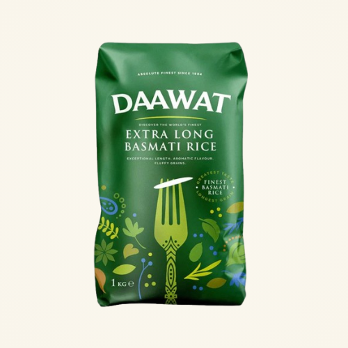 Daawat Green Basmati Extra Long Rice 1kg