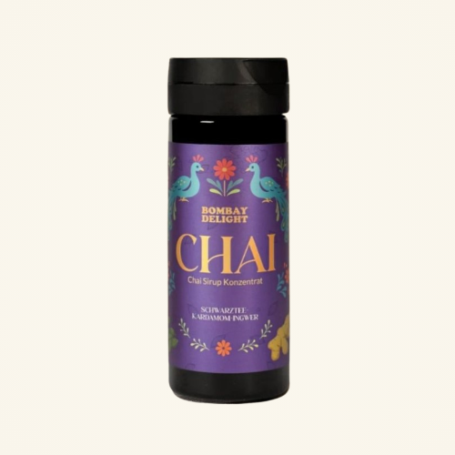 Bombay Delight Classic Masala Chai Sirup - Assam Schwarztee, Kardamom & Ingwer 270ml