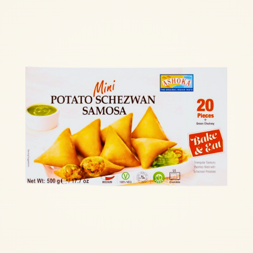 Ashoka Samosa Potato Schezwan Mini 20 Pcs 500g