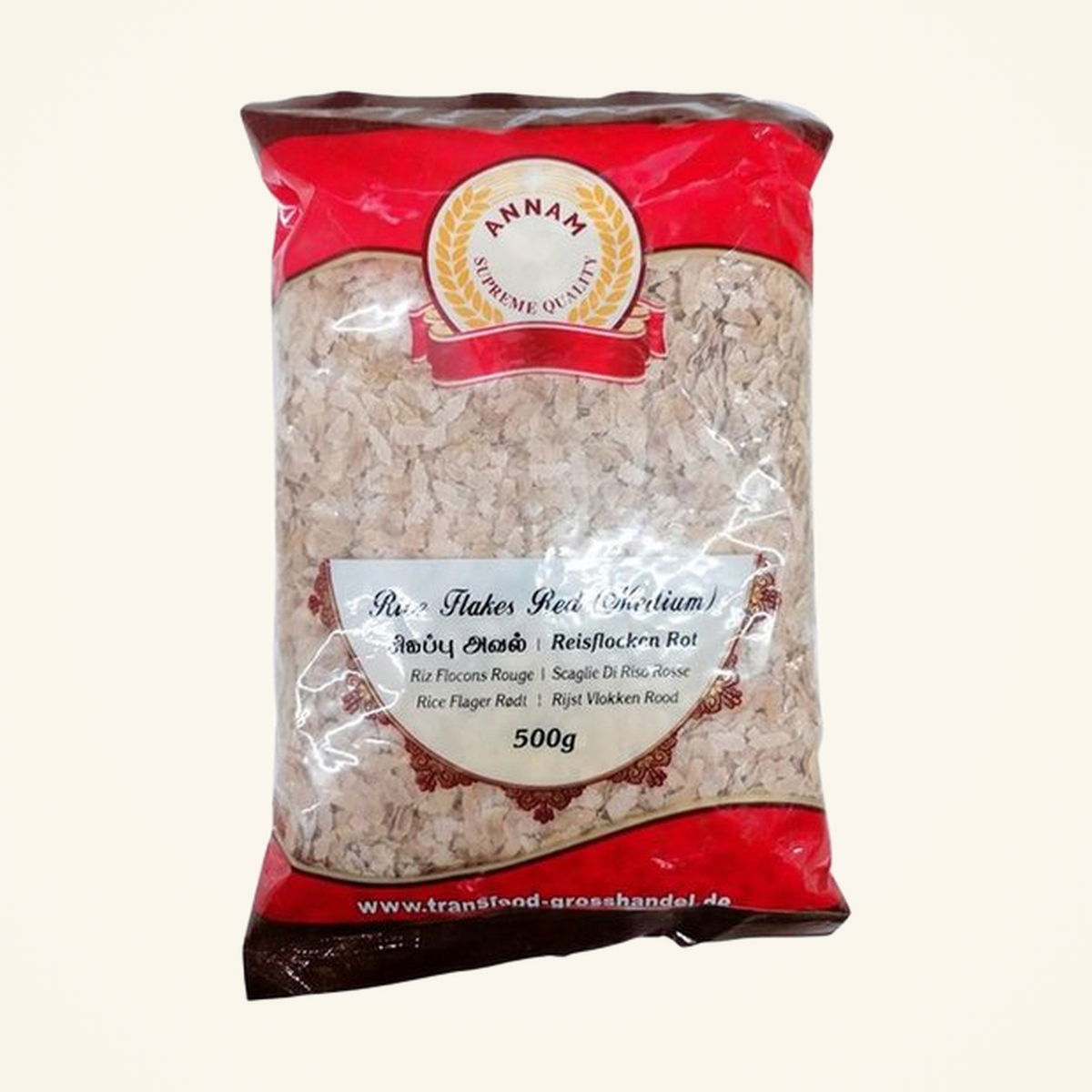Annam Rice Flakes (Red) 500g