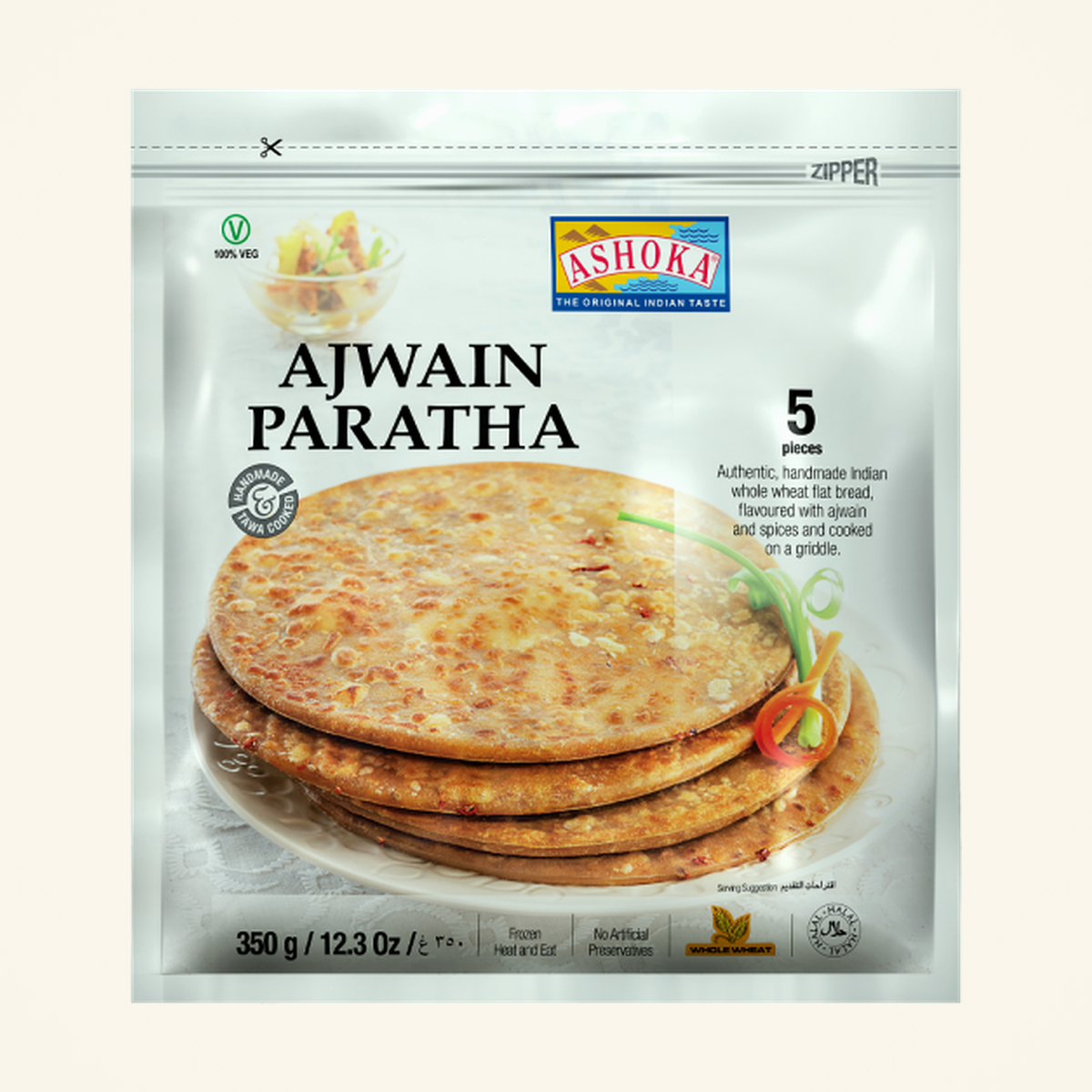 Ashoka Ajwain Paratha 5pcs 350g