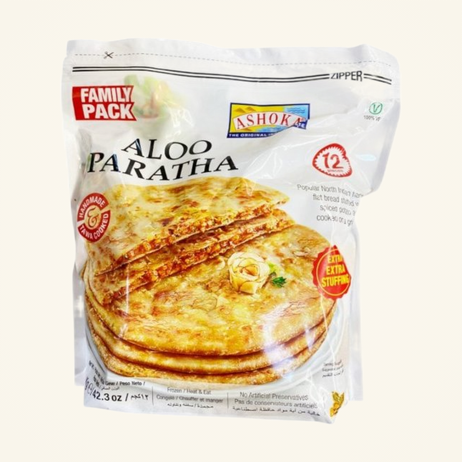 Ashoka Aloo Paratha Family Pack 12pcs 1.2kg