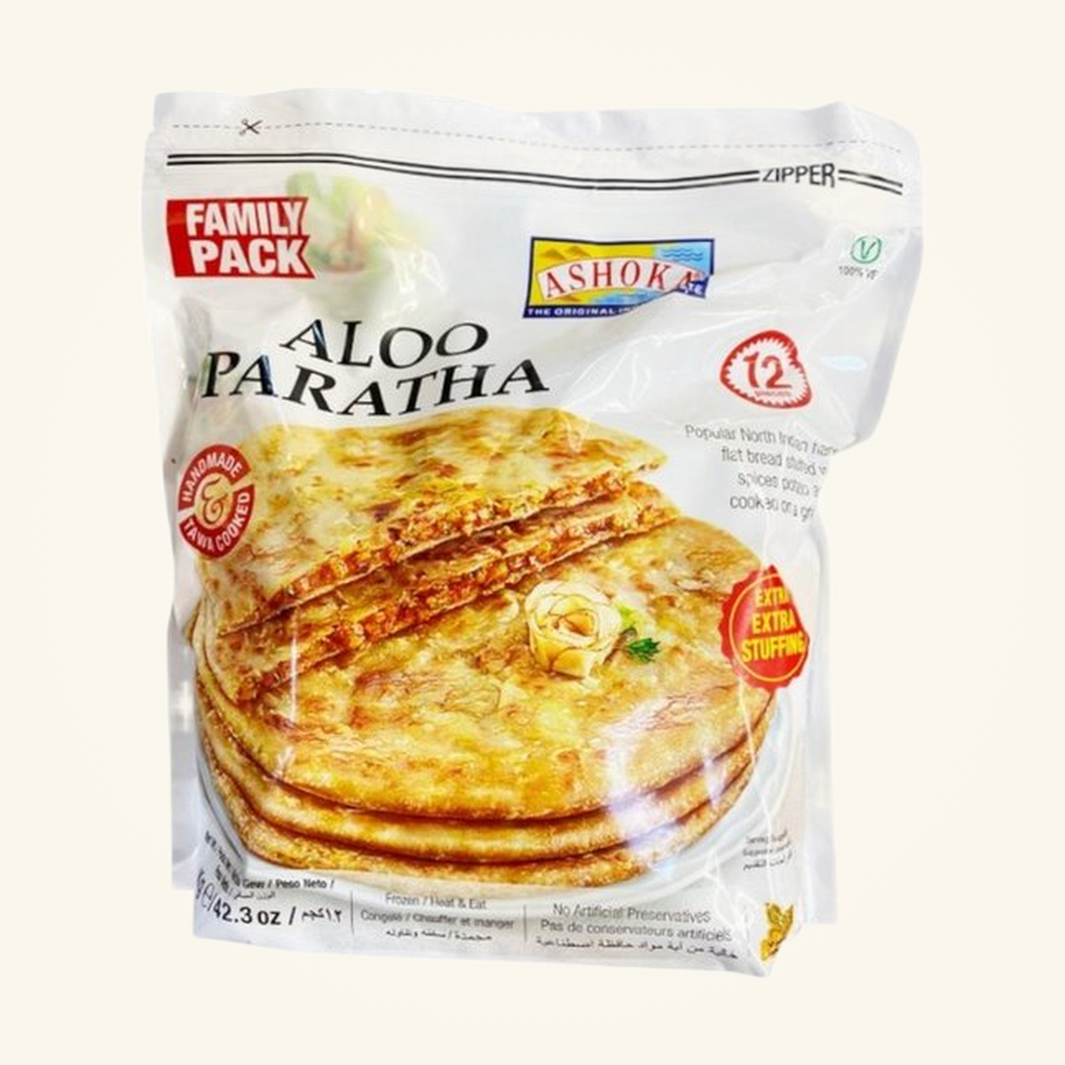 Ashoka Aloo Paratha Family Pack 12pcs 1.2kg