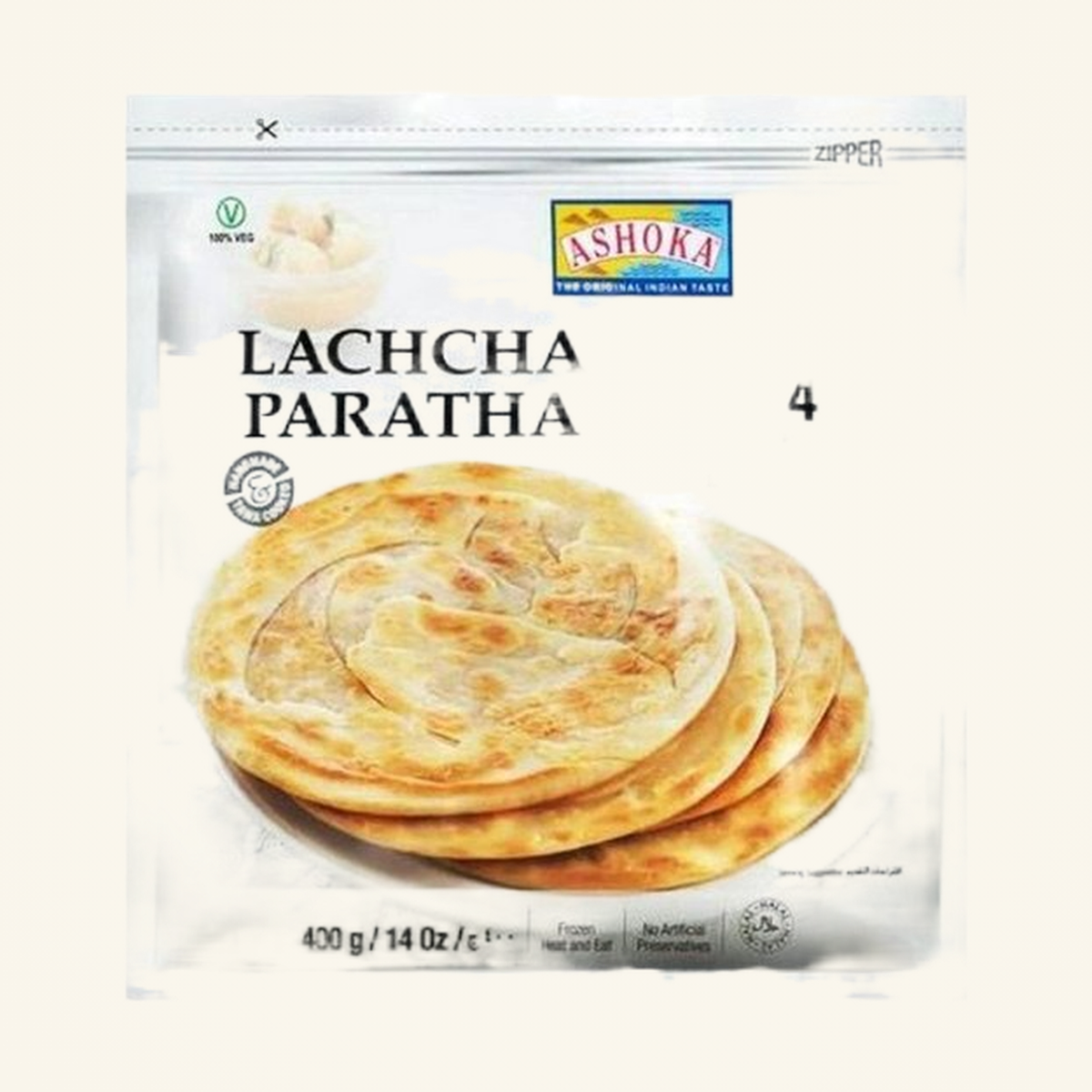 Ashoka Lachha Paratha 4pcs 400g