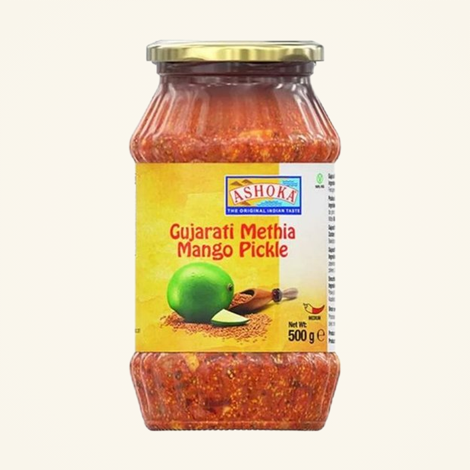 Ashoka Mango Pickle Gujarati Methia 500g