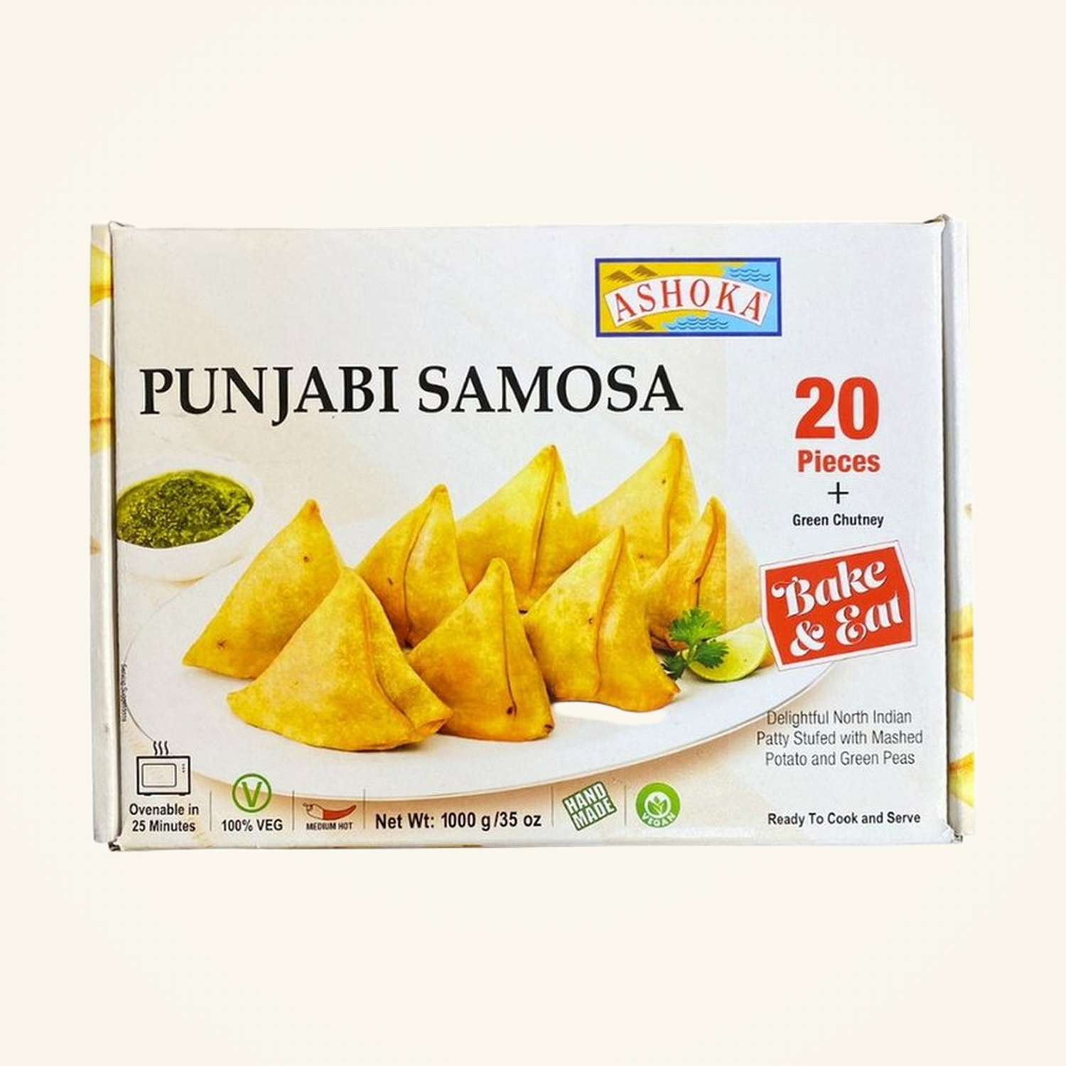 Ashoka Samosa Punjabi Green Chutney 20pcs 1kg