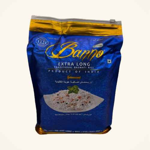 Banno Extra Long Basmati Rice 2kg