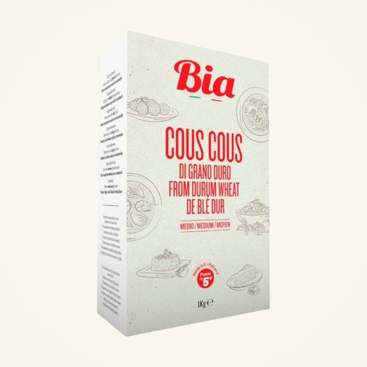 Bia Couscous Medium 1kg