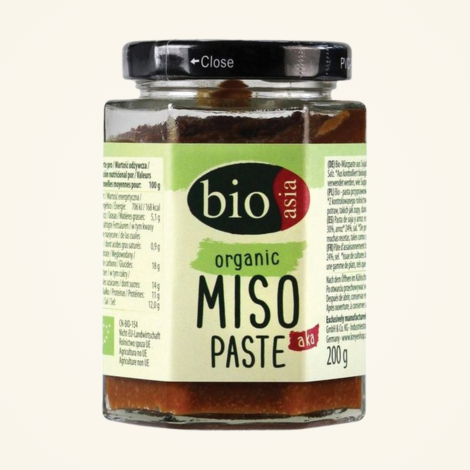 Bioasia Organic Miso Paste Aka 200g