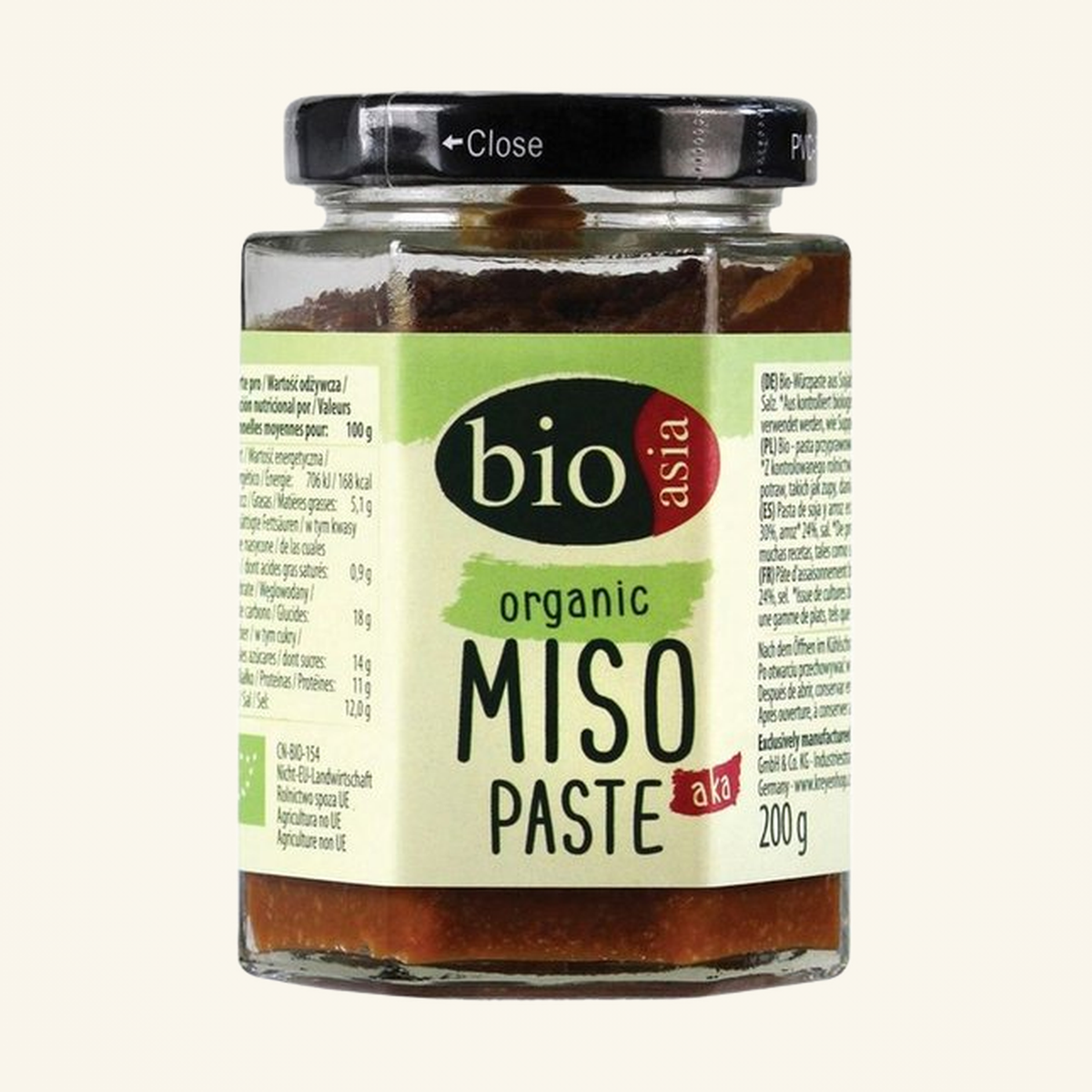 Bioasia Organic Miso Paste Aka 200g