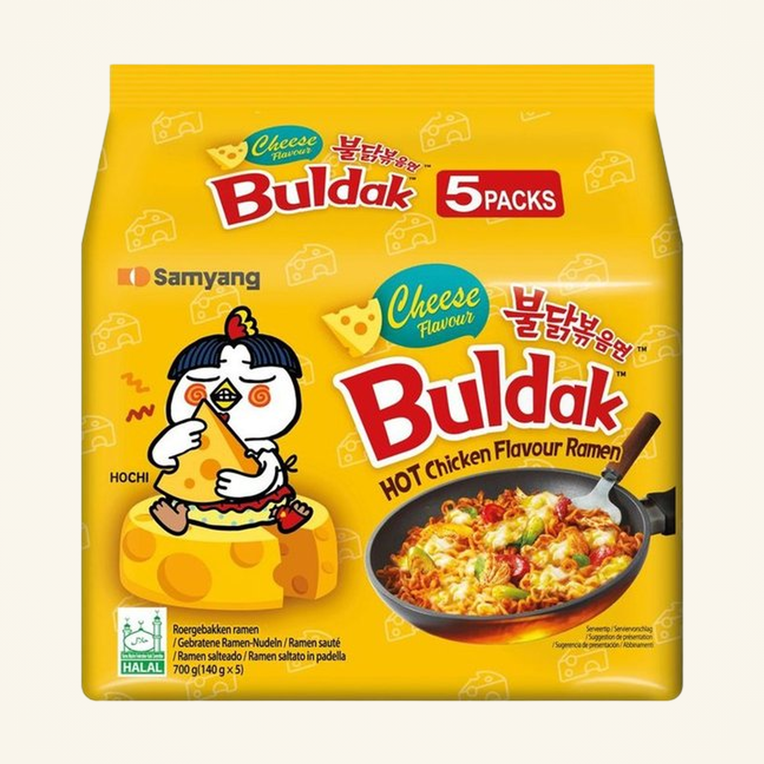 Buldak Cheese Hot Chicken Flavour Ramen 700g