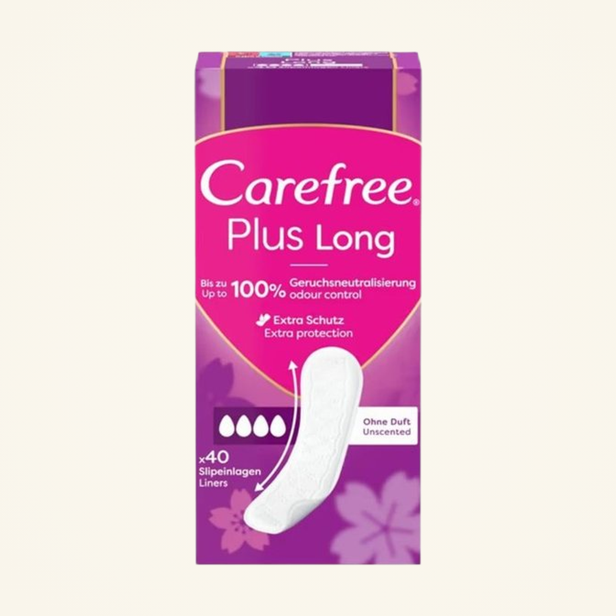 Carefree Slipeinlagen Plus Long 40pc