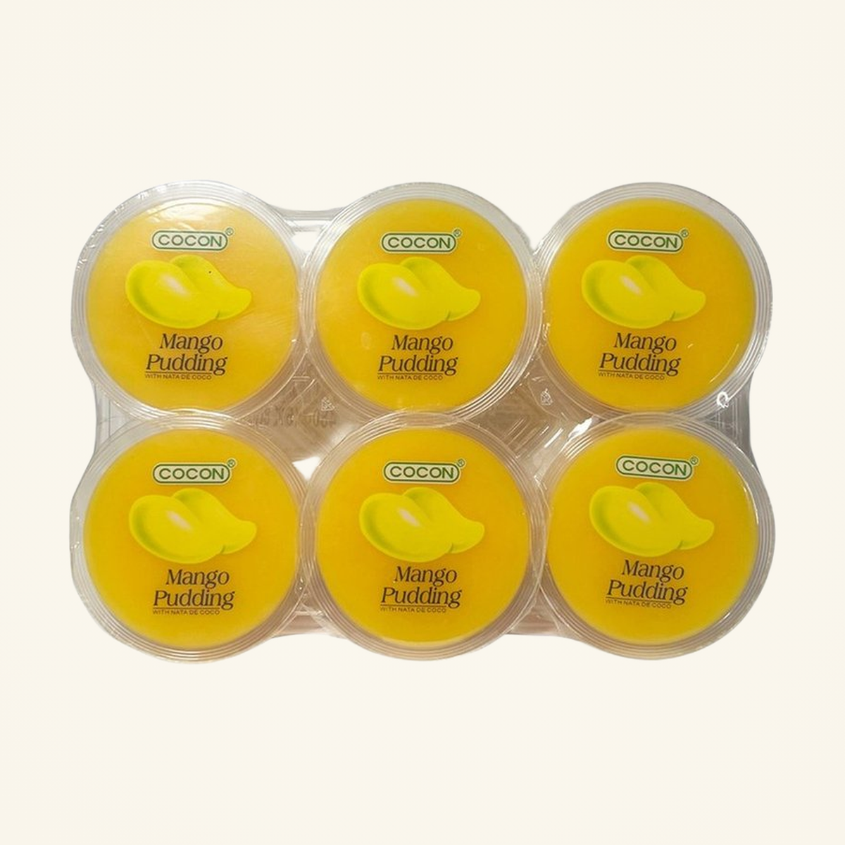 Cocon Mango Pudding with Nata de Coco 480g