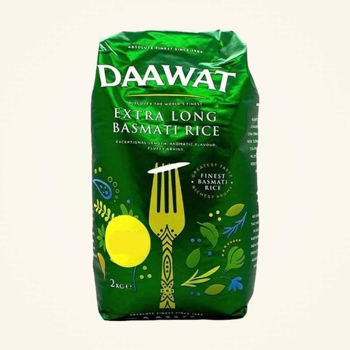 Daawat Green Basmati Extra Long Rice 2kg