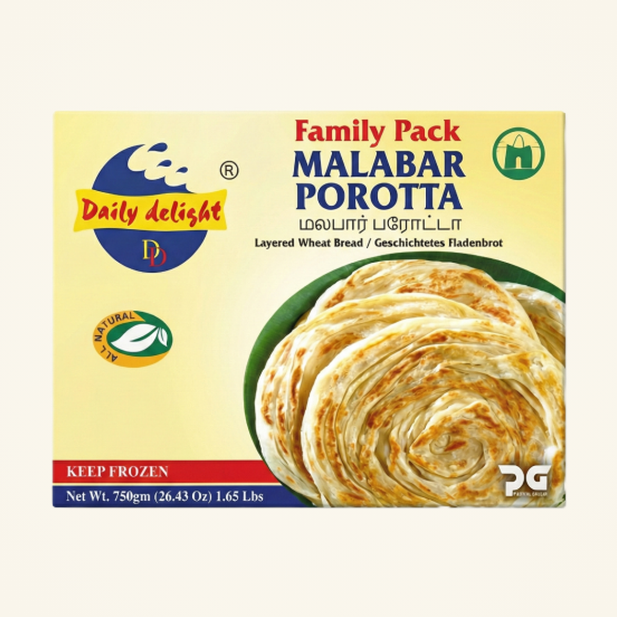 Daily Delight Malabar Porotta 750g