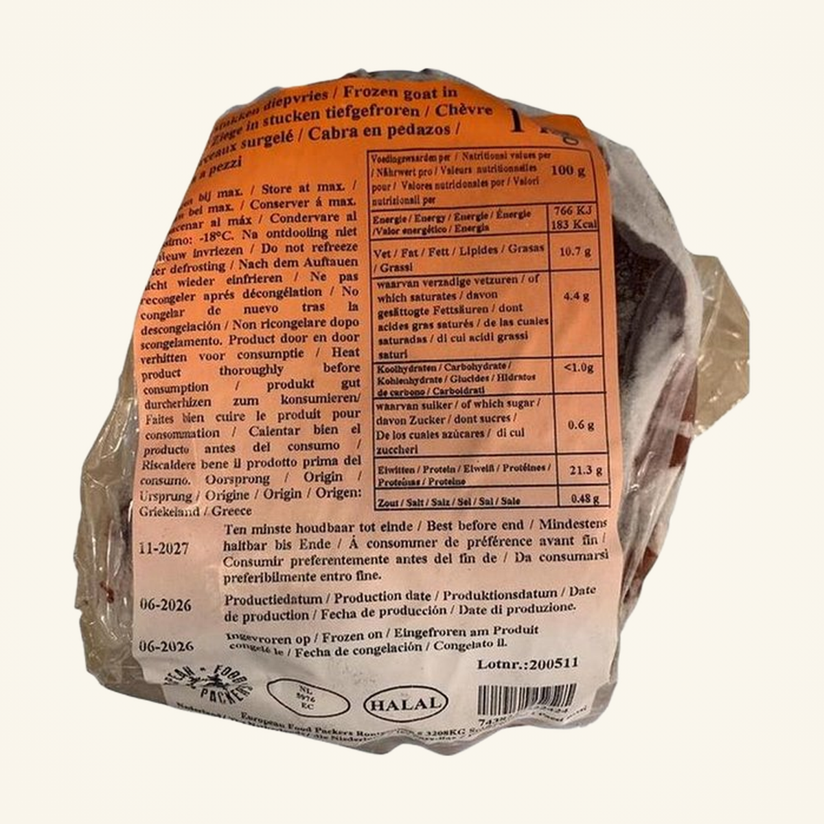 EFP Goat Meat 1kg