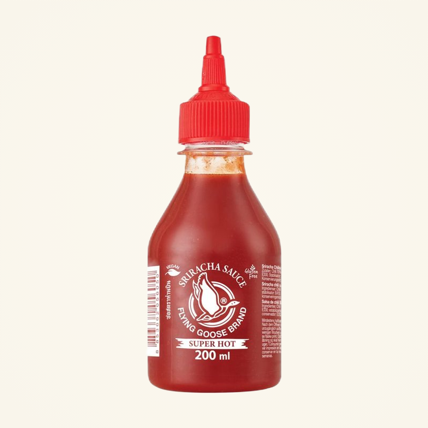 Flying Goose Chilisauce, Sriracha Extra Scharf 200ml