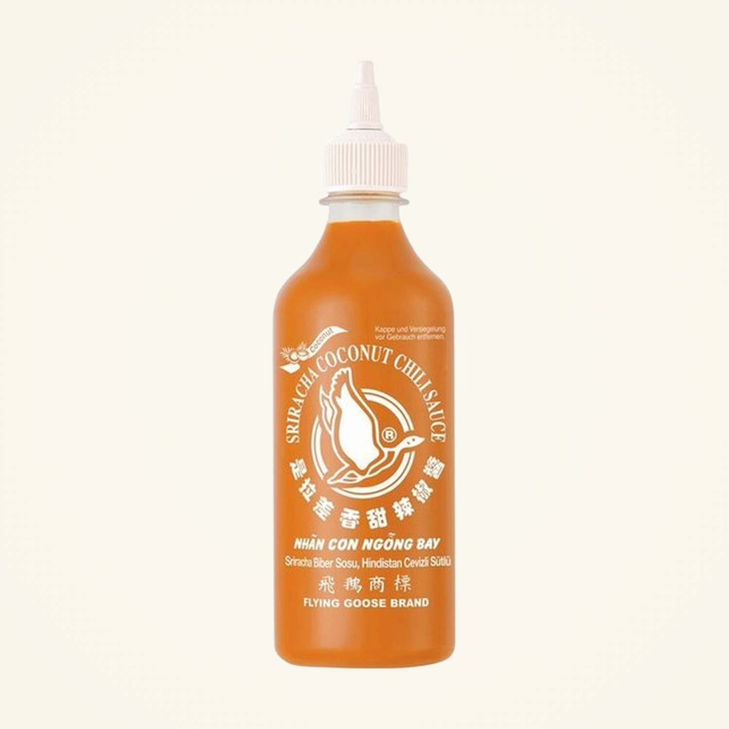 Flying Goose Chilisauce, Sriracha Kokosnuss 455ml
