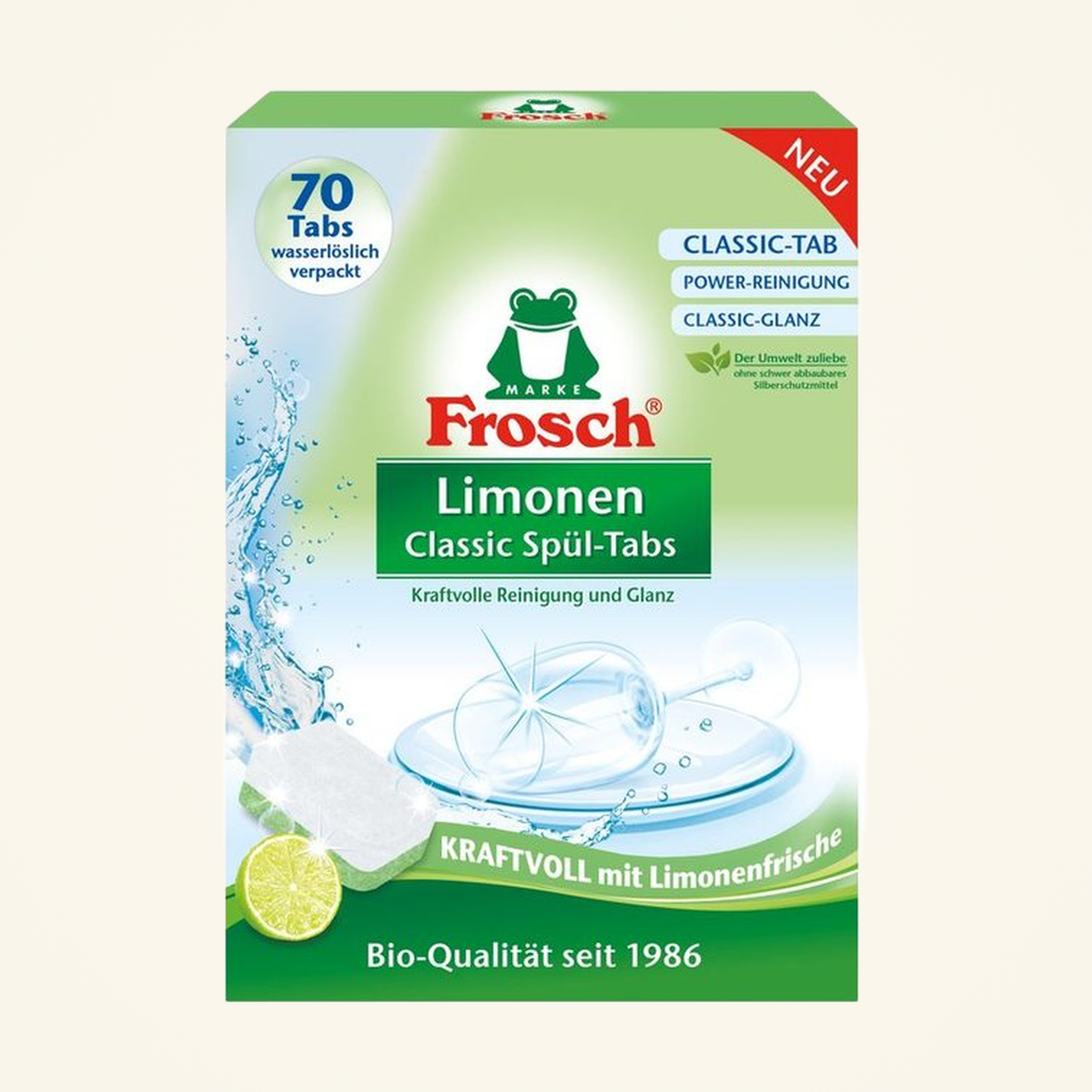 Frosch Classic Dishwasher Spül-Tabs Limone 70 St 1050g