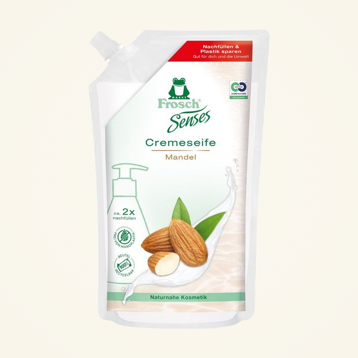 Frosch Senses Cremeseife Mandel 500ml