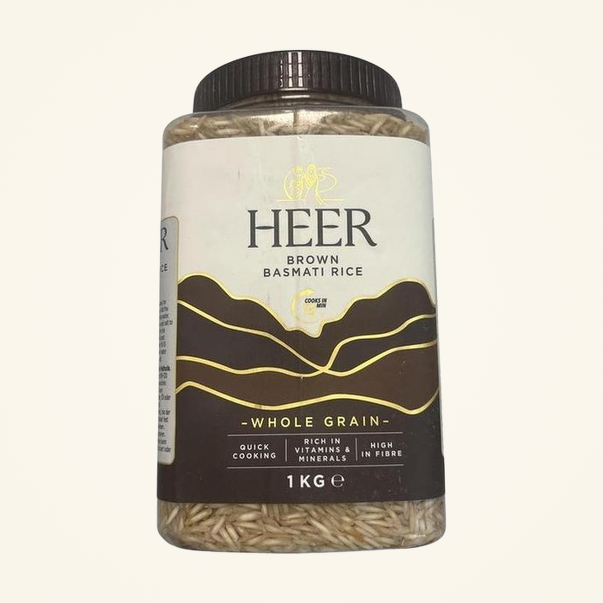 Heer Brown Basmati Rice Jar 1kg