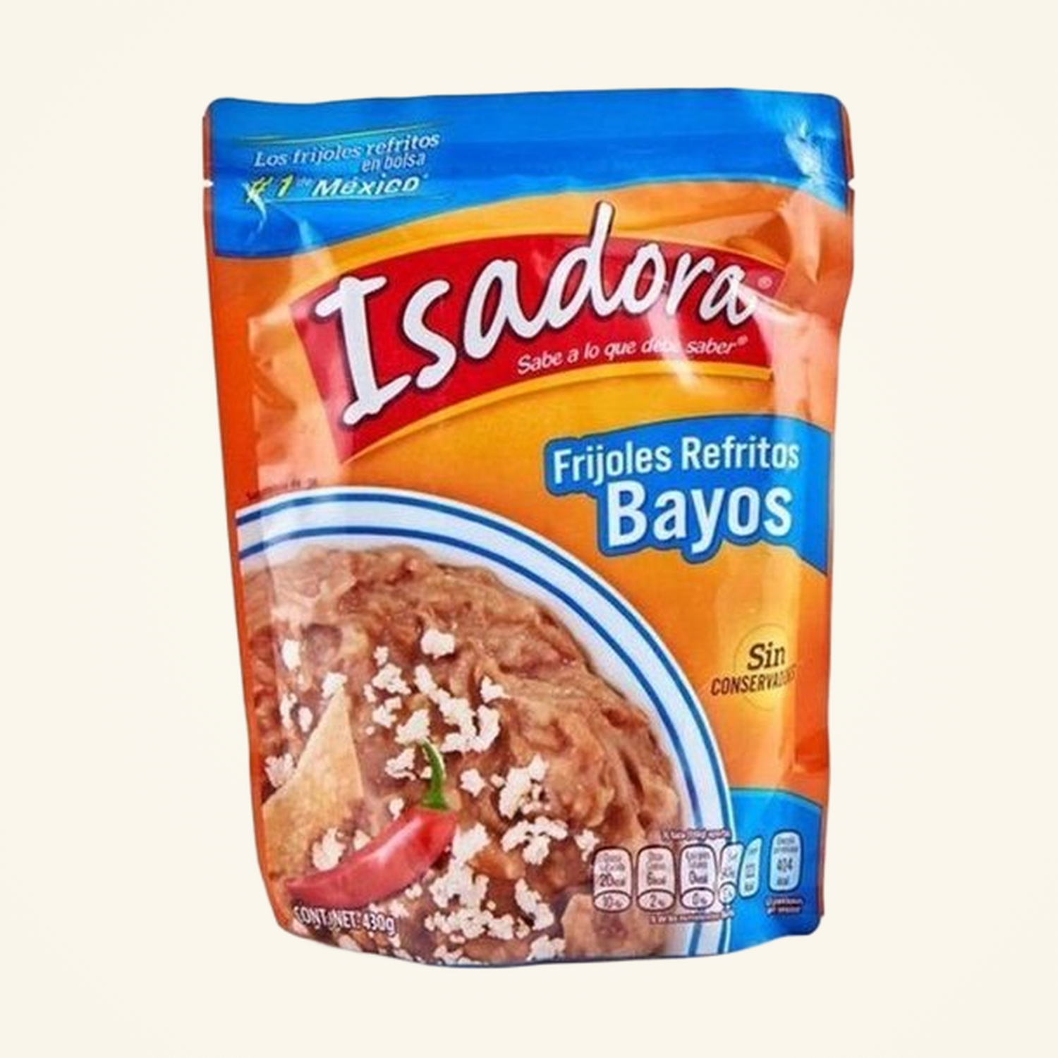Isadora Frijoles Refritos Bayos (Refried Bayo Beans) 430g