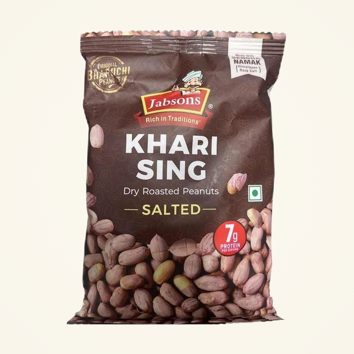 Jabsons Roasted Peanut Khari Sing With Skin 200g