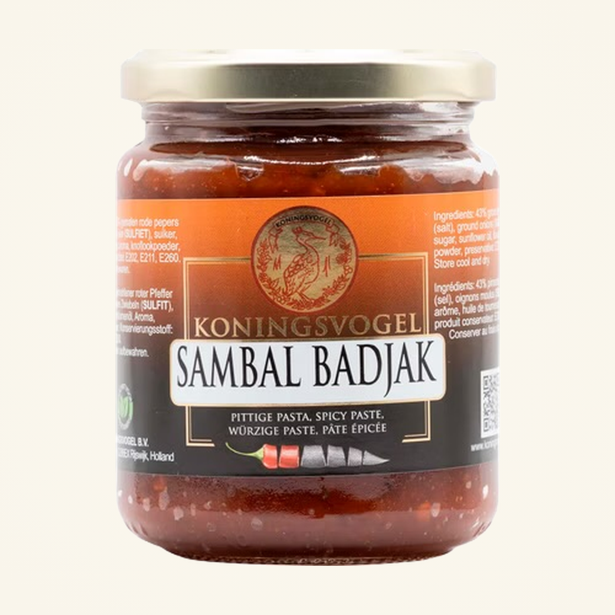Koningsvogel Sambal Badjak 280g