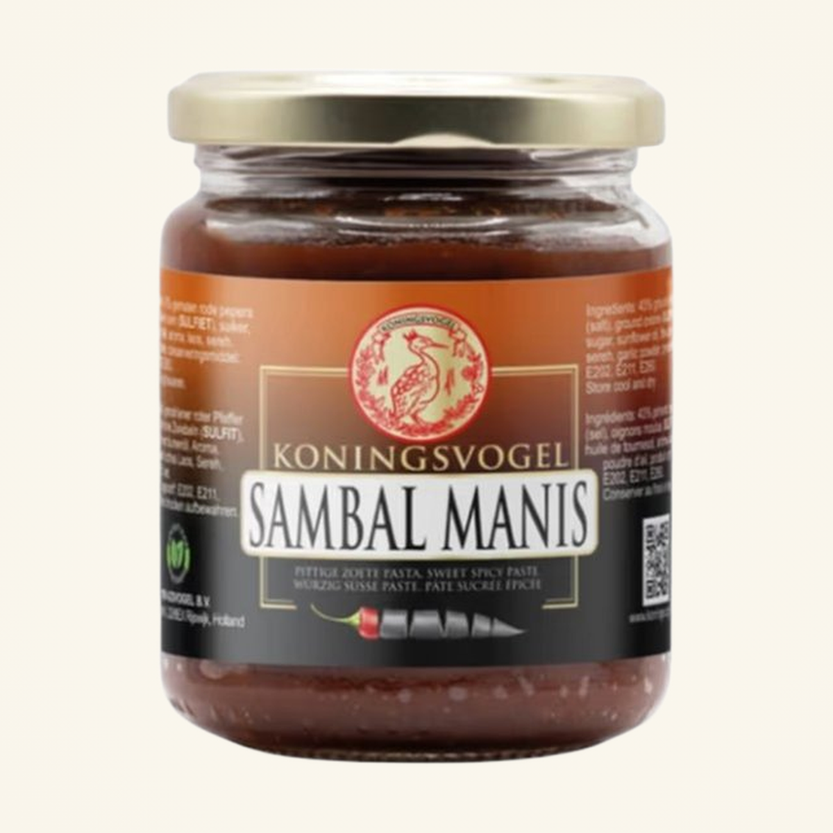 Koningsvogel Sambal Manis 280g