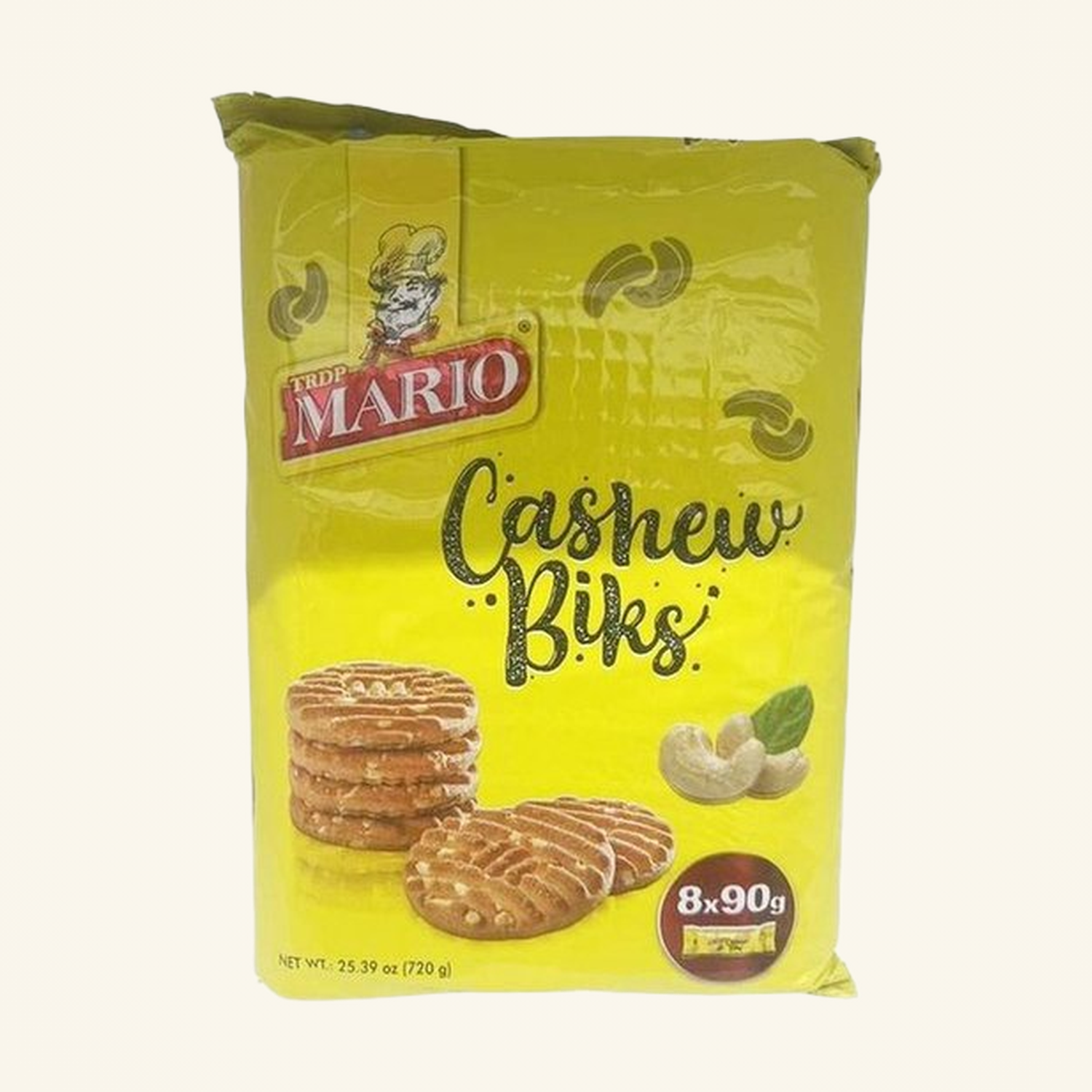 Mario Biscuits Cashew (8x90g) 720g