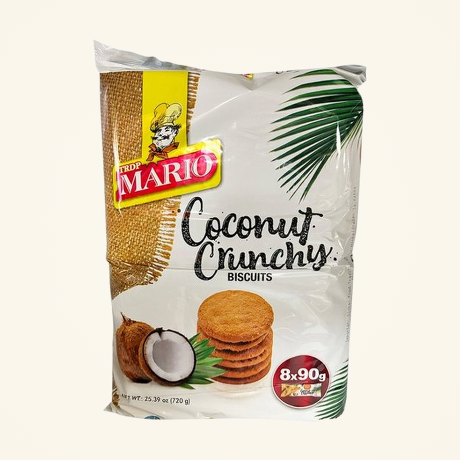 Mario Biscuits Coconut Crunchy (8x90g) 720g
