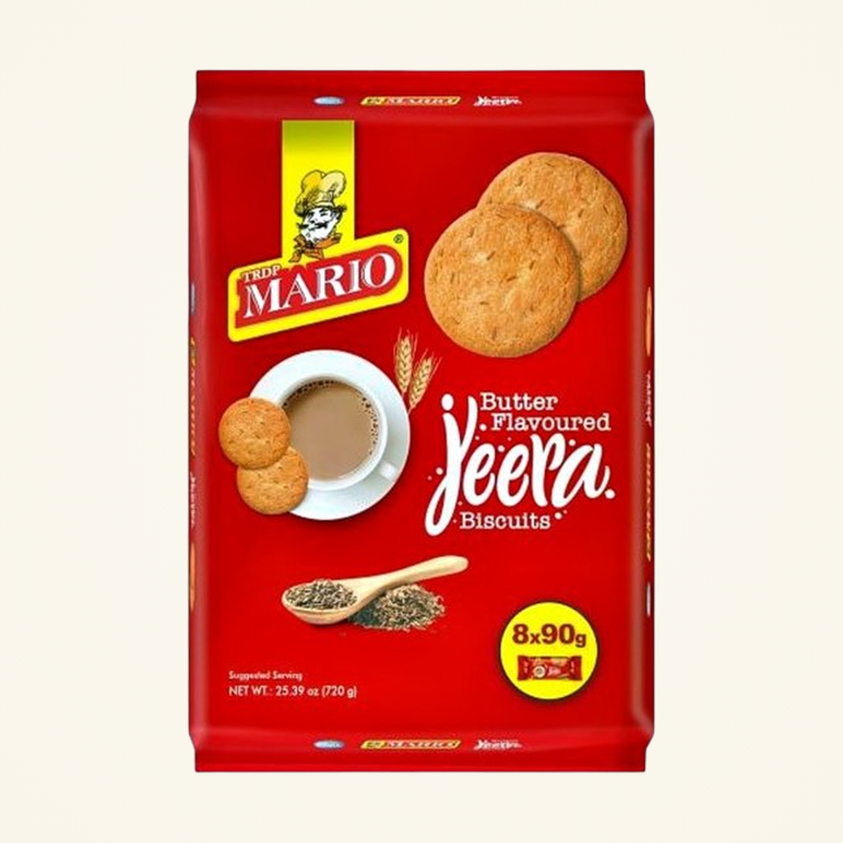 Mario Biscuits Jeera (8x90g) 720g