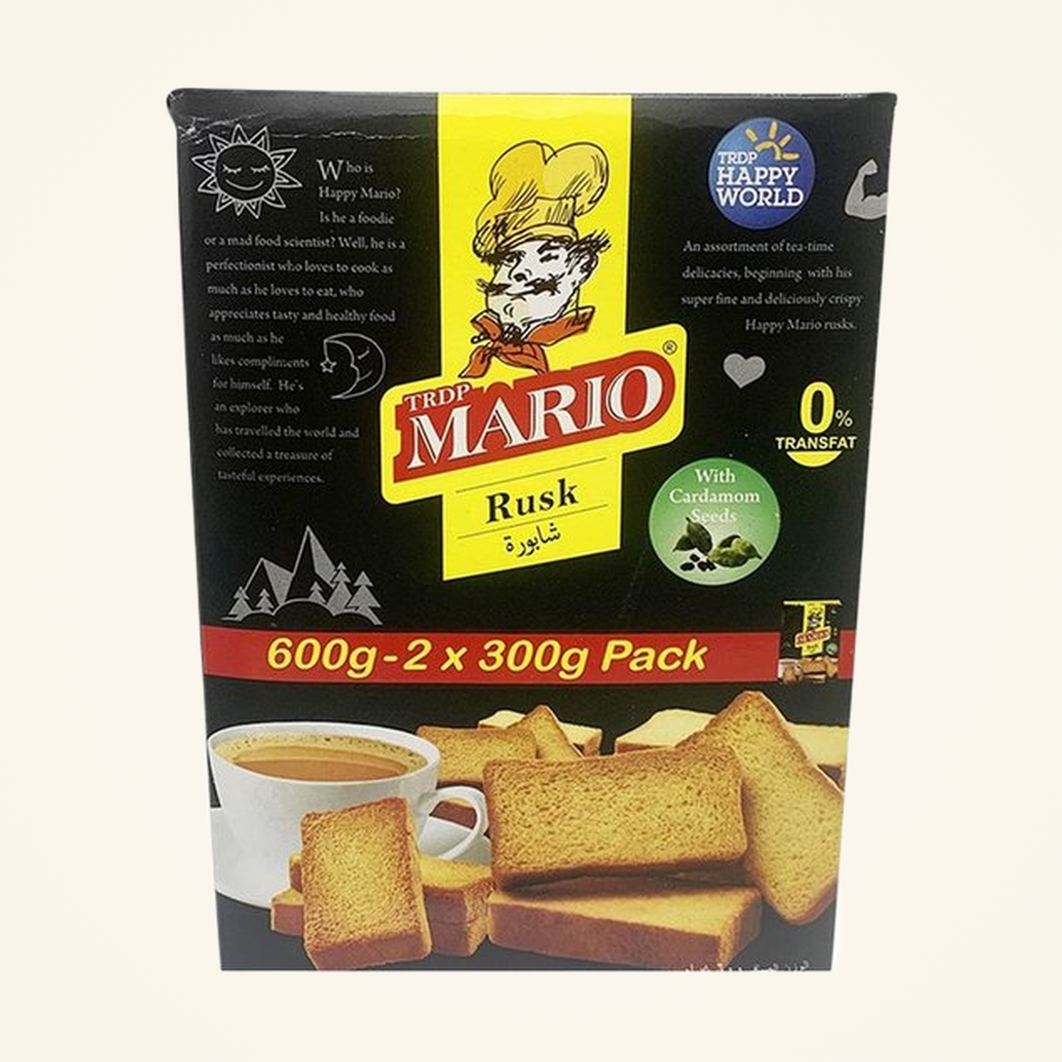 Mario Cardamom Rusk 600g