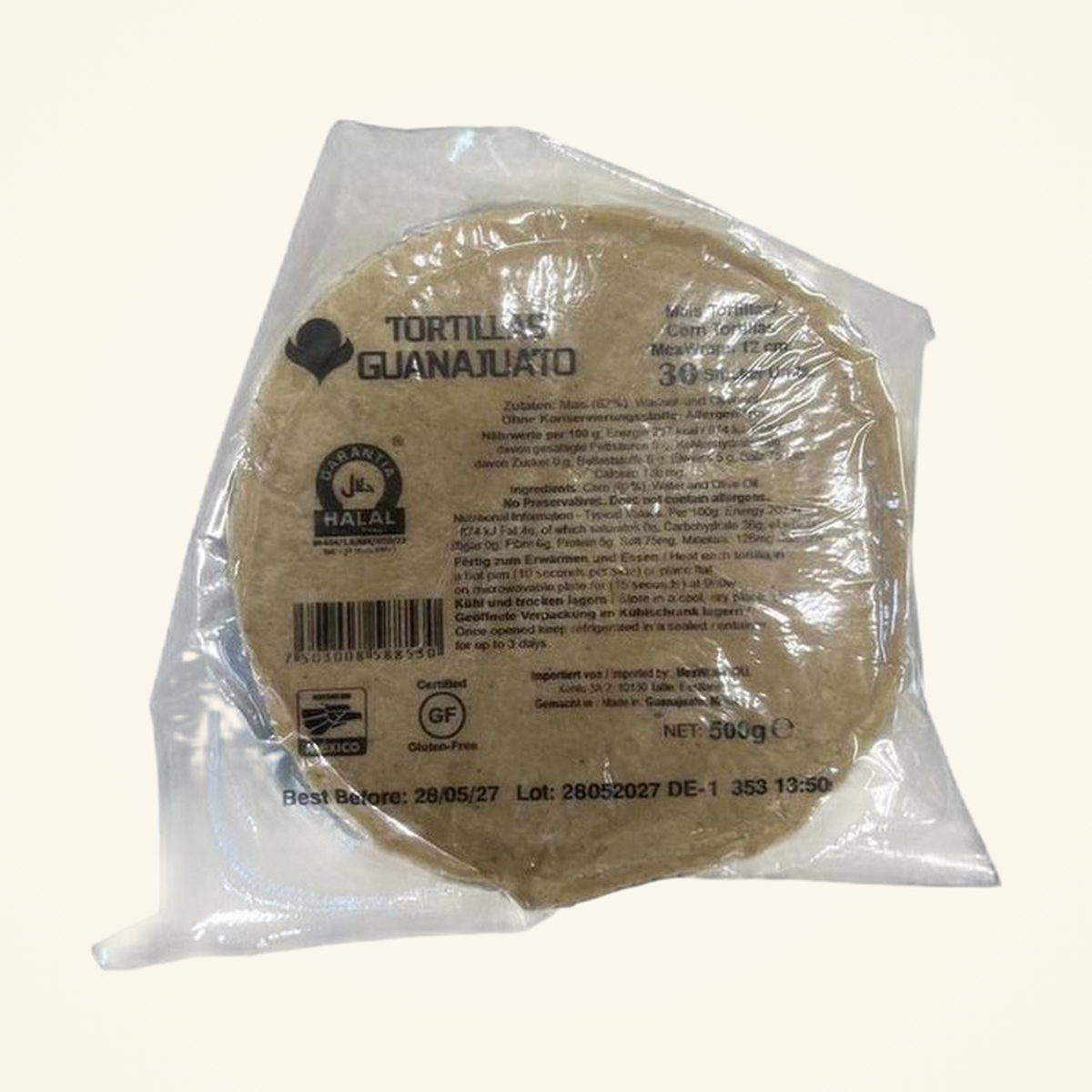 MexWraps Mais Tortillas 12cm 500g