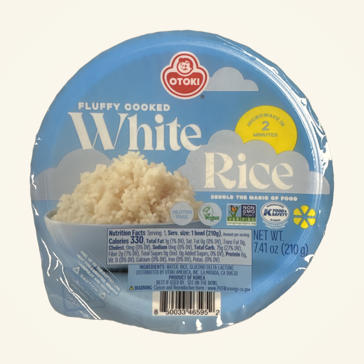 Otoki Fluffy Cooked Rice Cup 210g