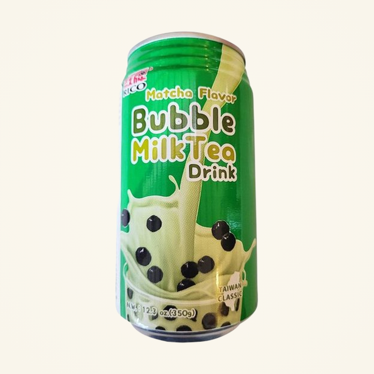 Rico Bubble Milk Tea Drink Matcha 340ml