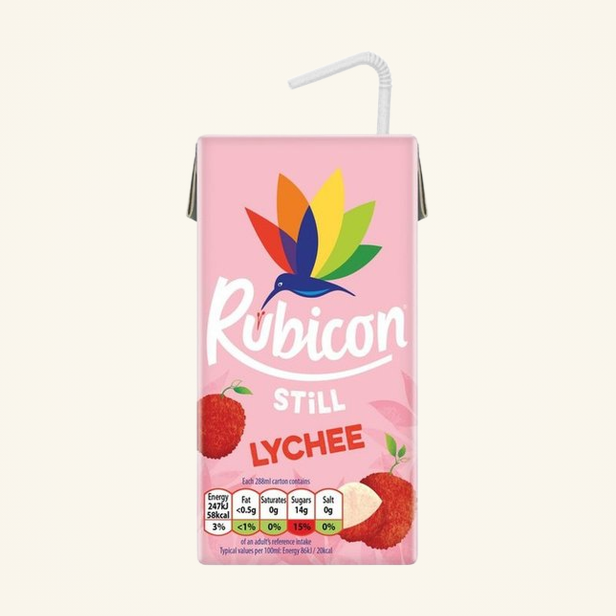 Rubicon Juice Drink Lychee 288ml