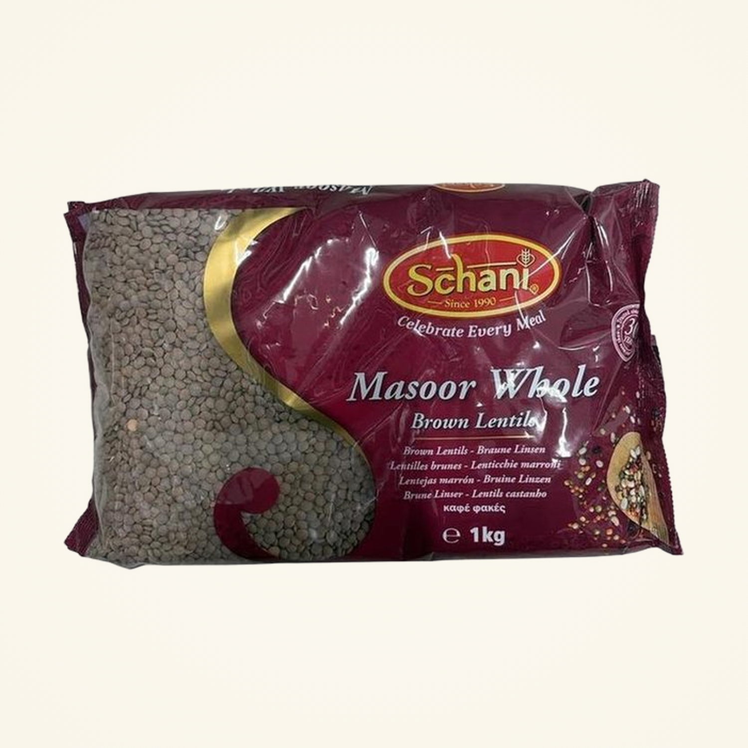 Schani Brown Lentils (Masoor Whole) 1kg