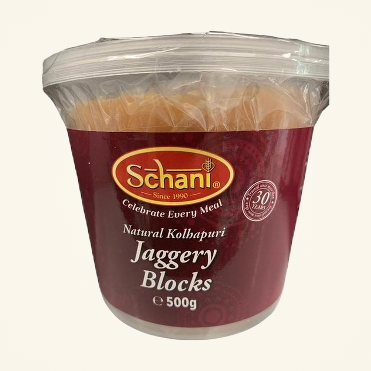 Schani Jaggery Block Natural Kolhapuri Jar 500g