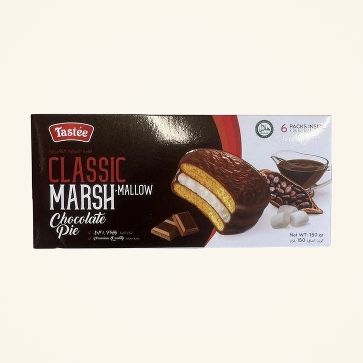Tastee Classic Marshmallow Chocolate Pie 150g