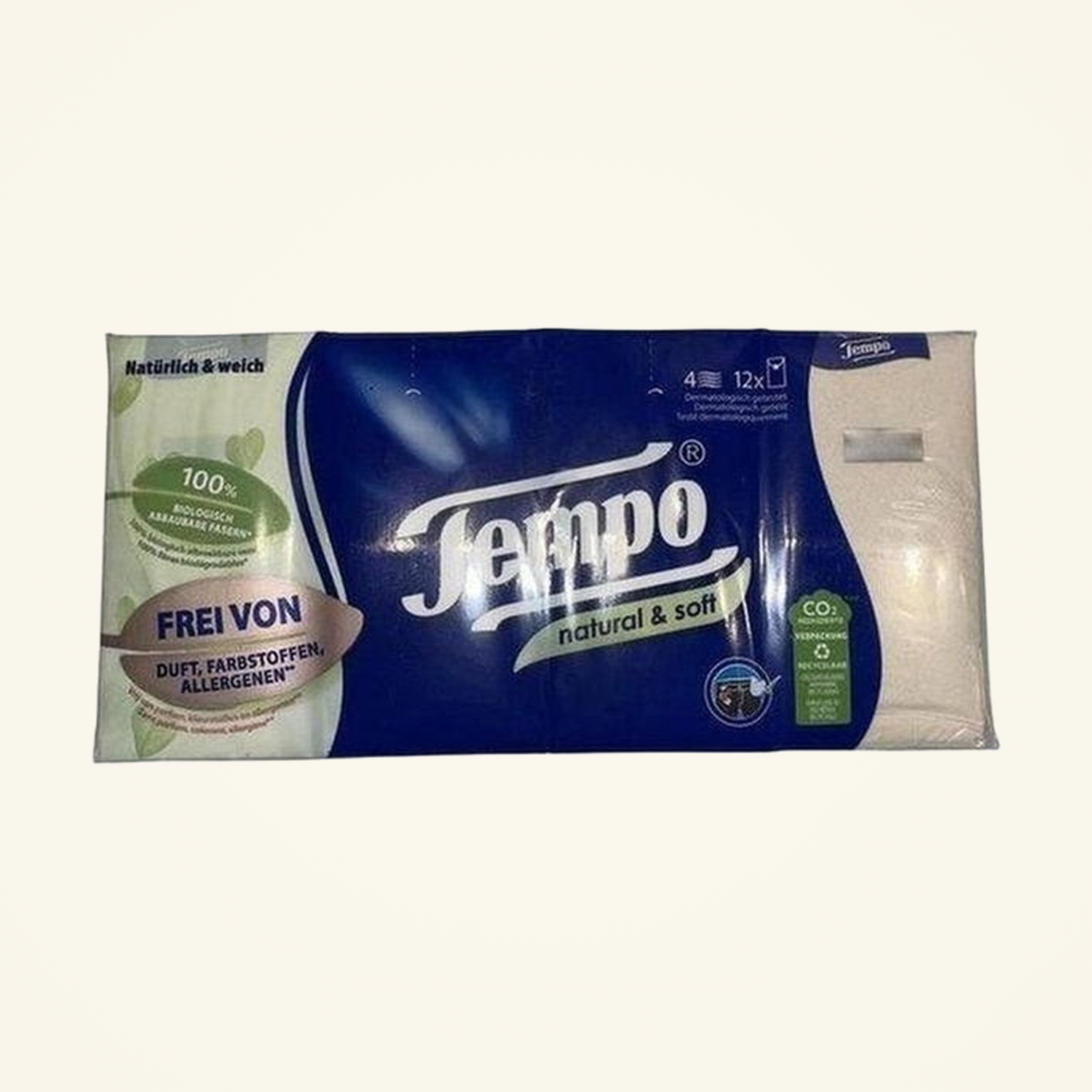 Tempo Taschentücher Natural & Soft 12x9