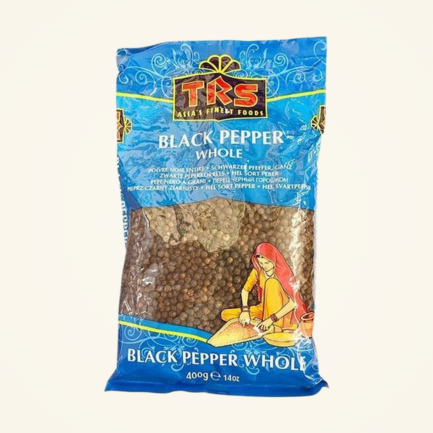 TRS Black Pepper Whole 400g