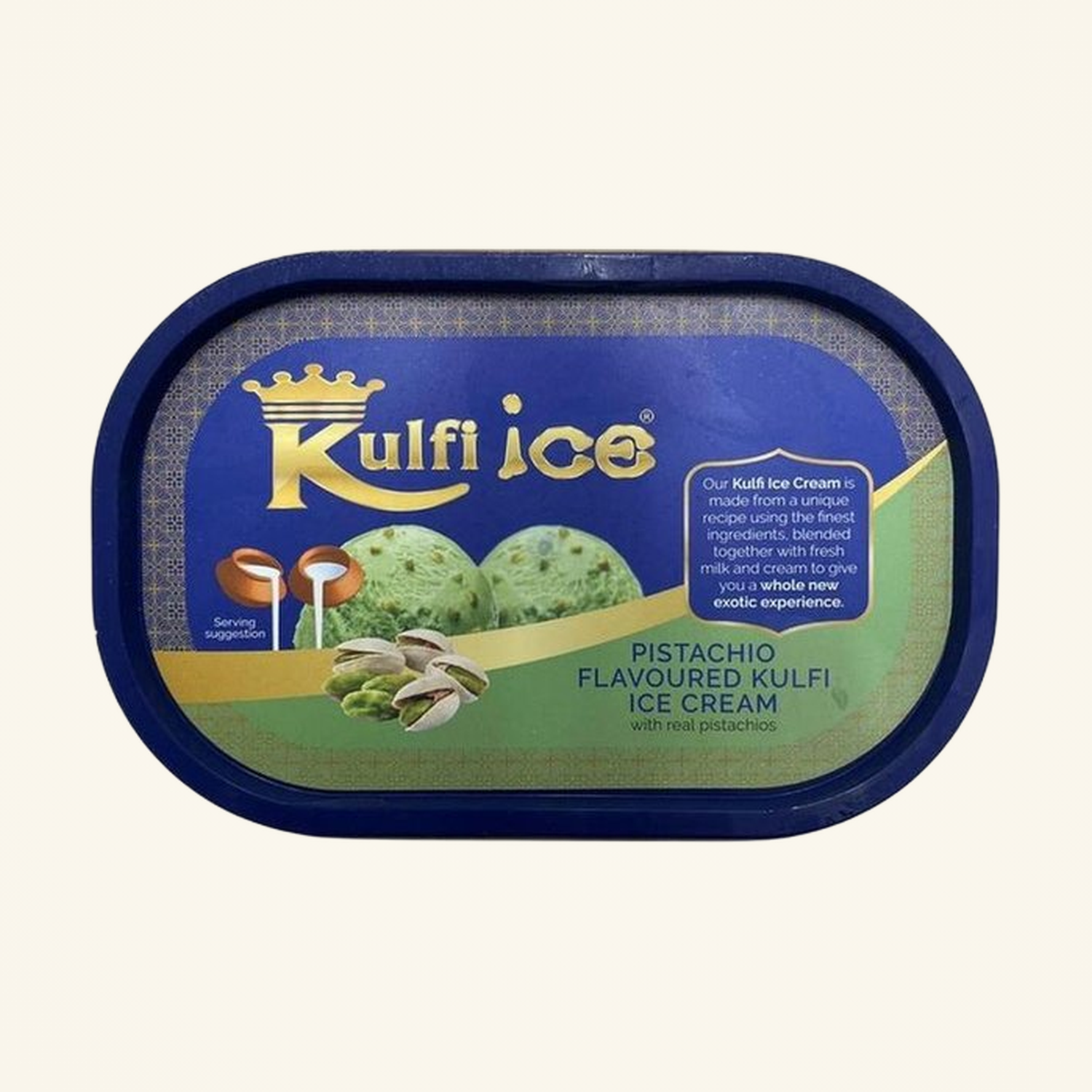 Tubzee Kulfi Ice Pistachio 1l