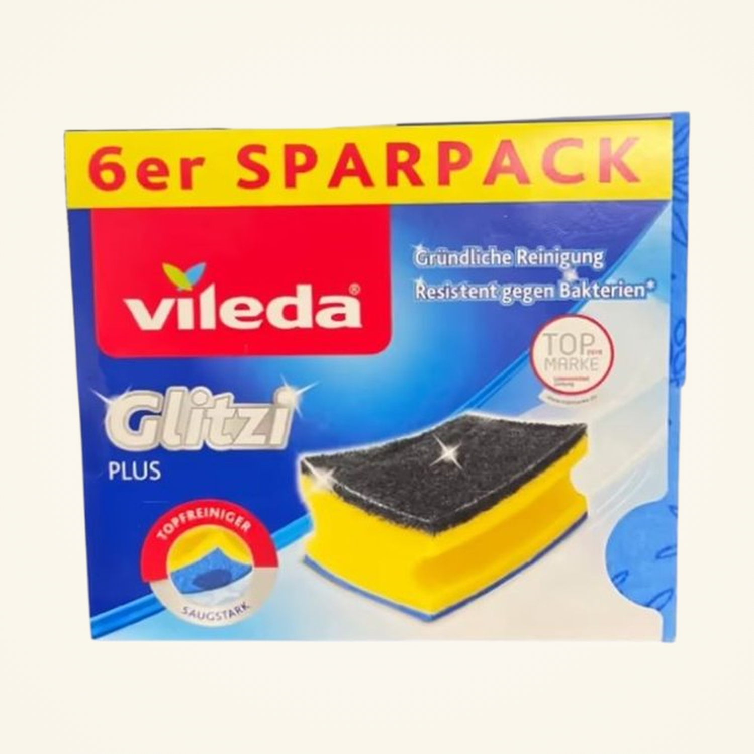Vileda Glitzi Plus Schwamm 6 Pack