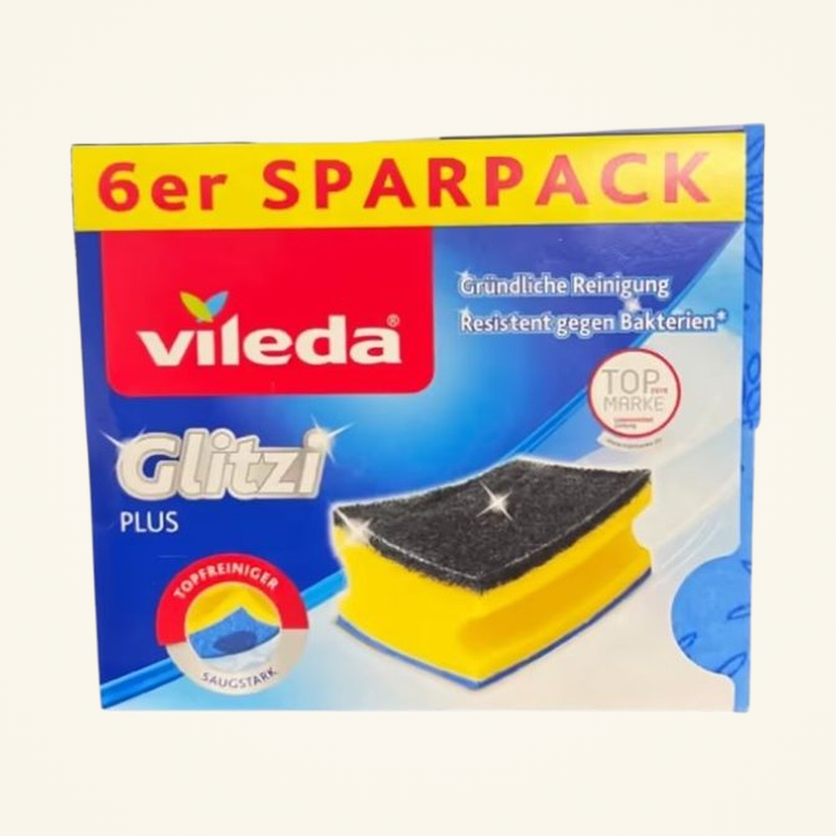Vileda Glitzi Plus Schwamm 6 Pack
