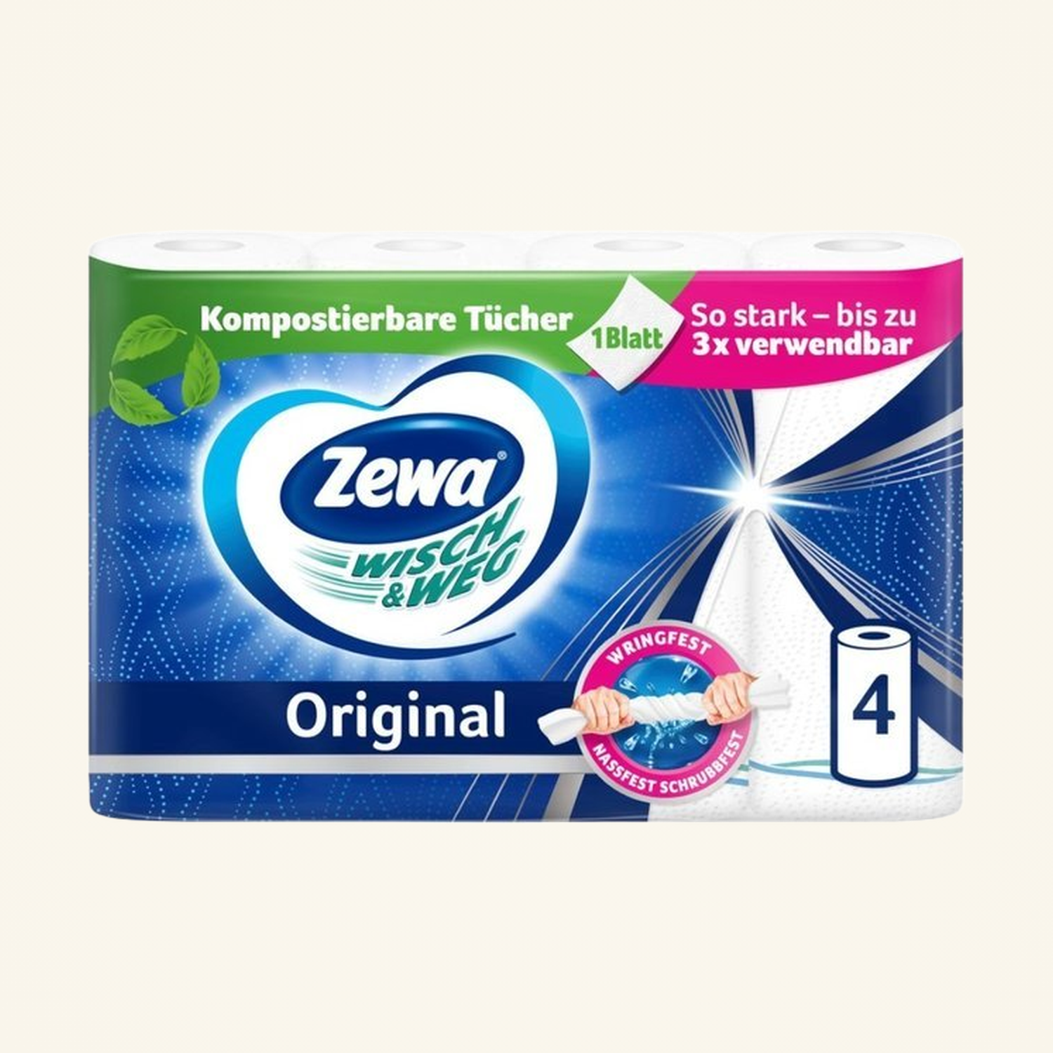 Zewa Wisch & Weg Original 4 Rollen